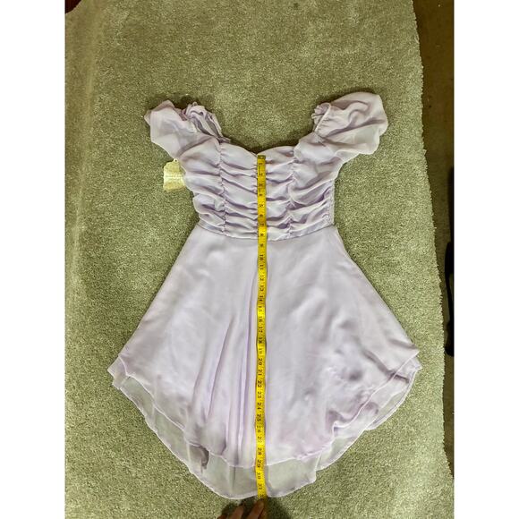 Enchanting Altar’D State Mavis Puff Sleeve Dress in Lilac NWT Size M - Picture 6 of 10